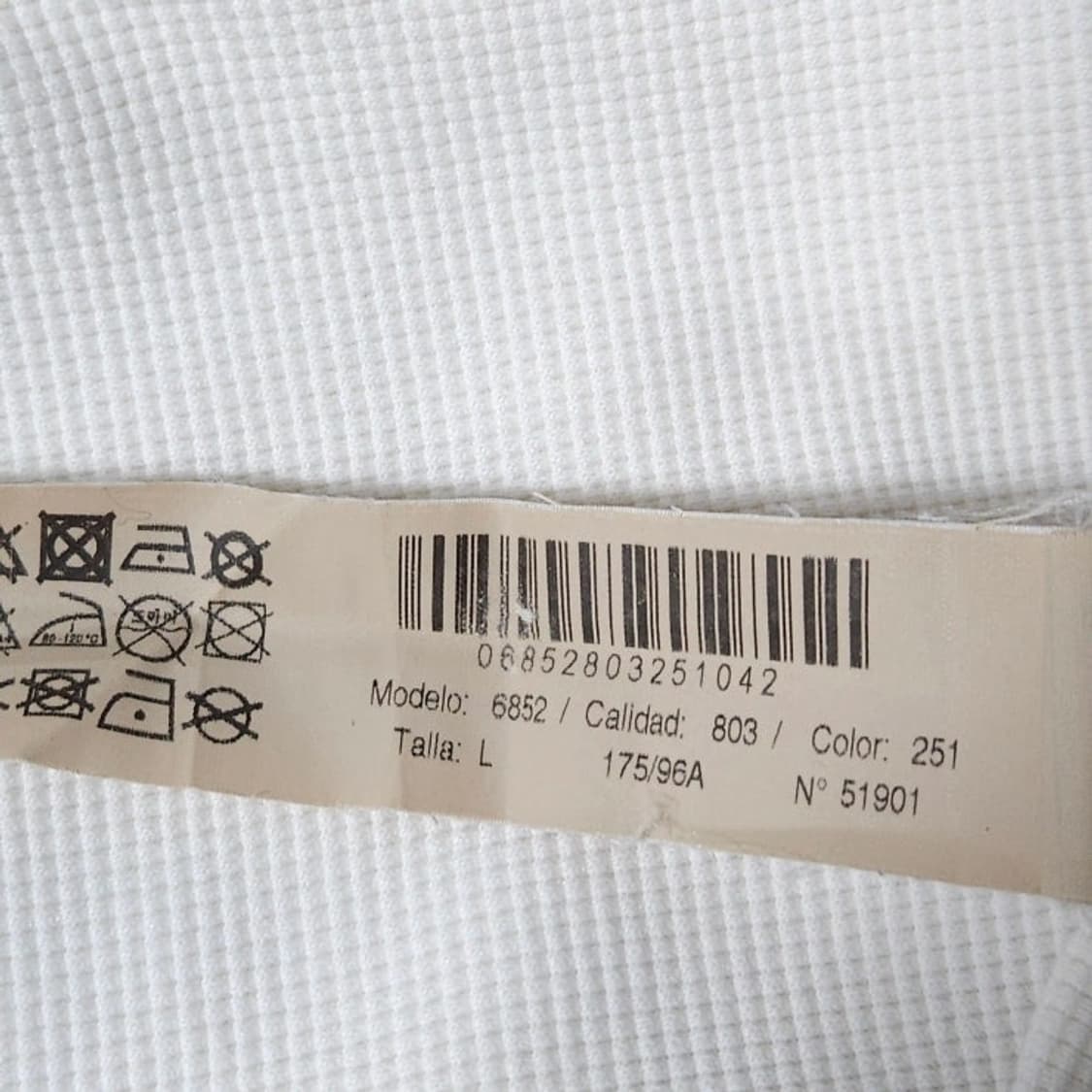 77 MASSIMO DUTTI 마시모두띠 와플 텍스처 7부 티셔츠 상품이미지6