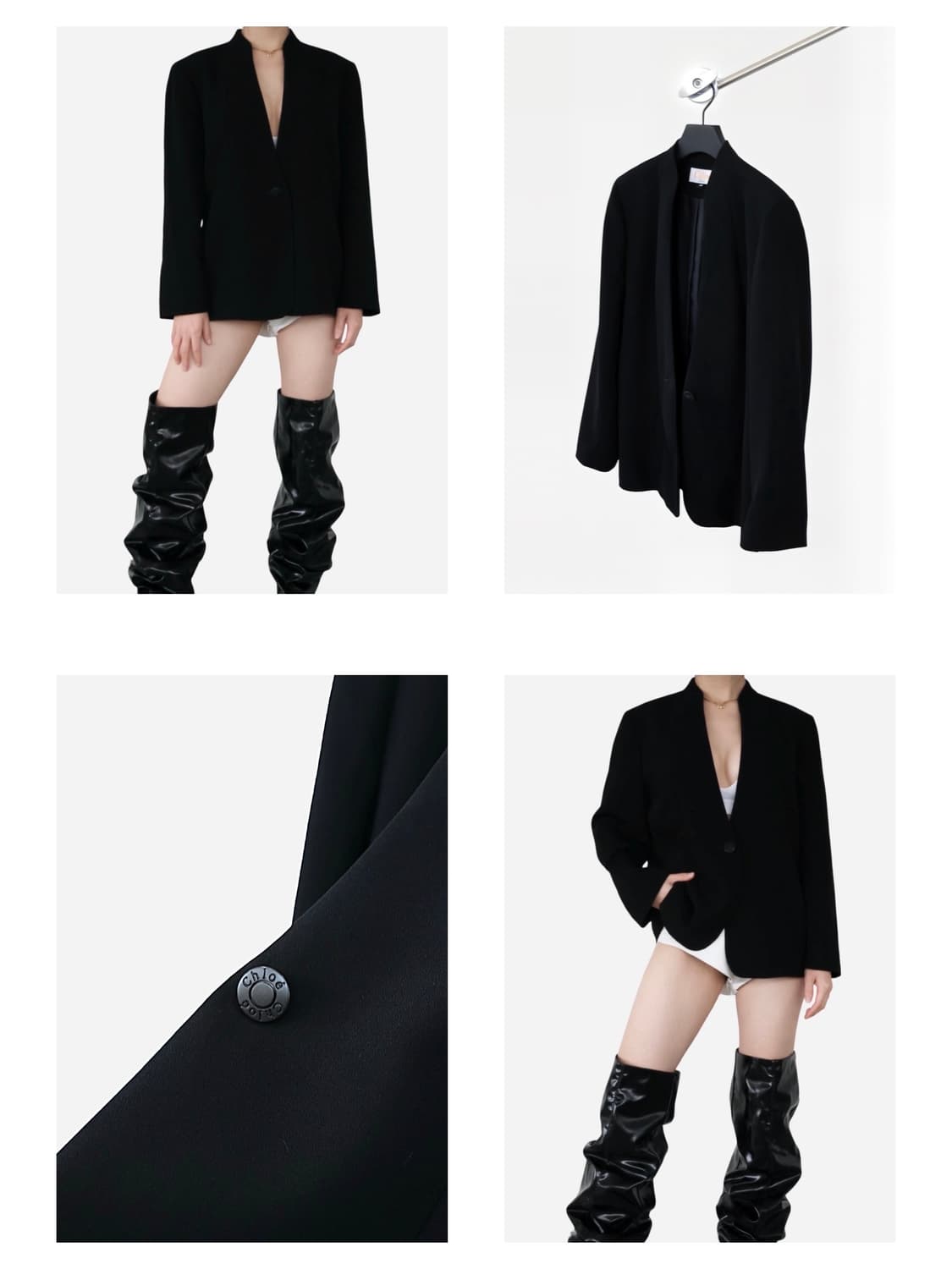 Chloé Minimal Black Jacket 상품이미지1