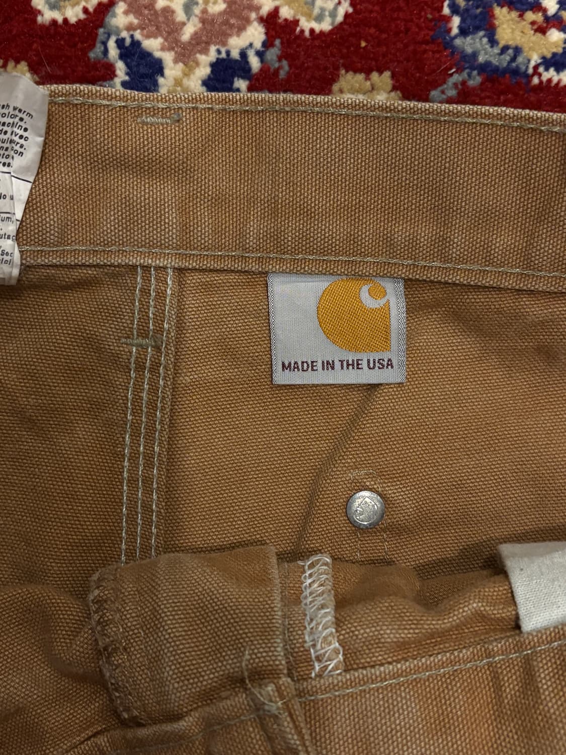 [B01] 빈티지 칼하트 더블니 브라운 썩블니 오리지널핏 34x34 상품이미지5