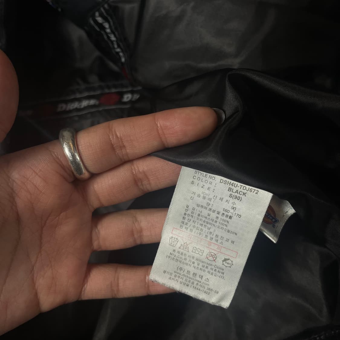 디키즈 블랙 다운 패딩 S 상품이미지7