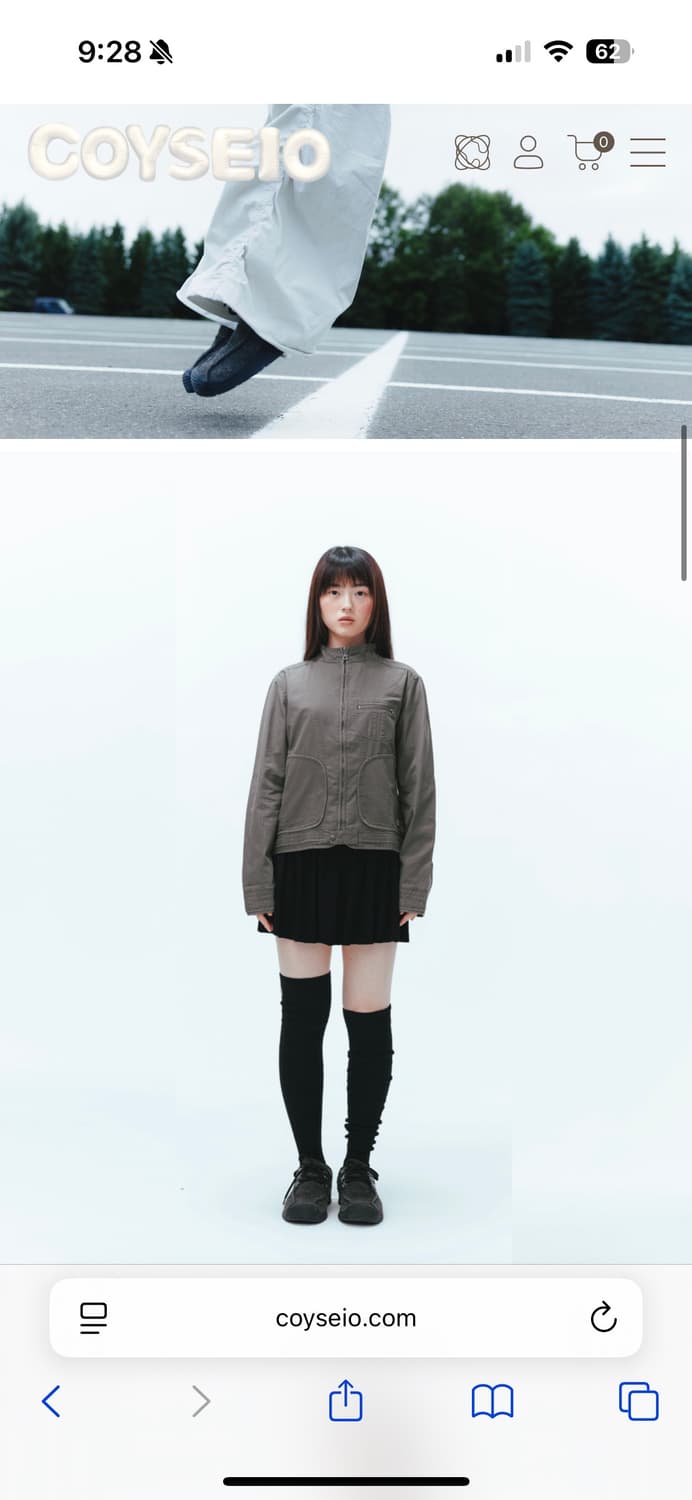 코이세이오 바인딩자켓 애쉬브라운 2사이즈 상품이미지2