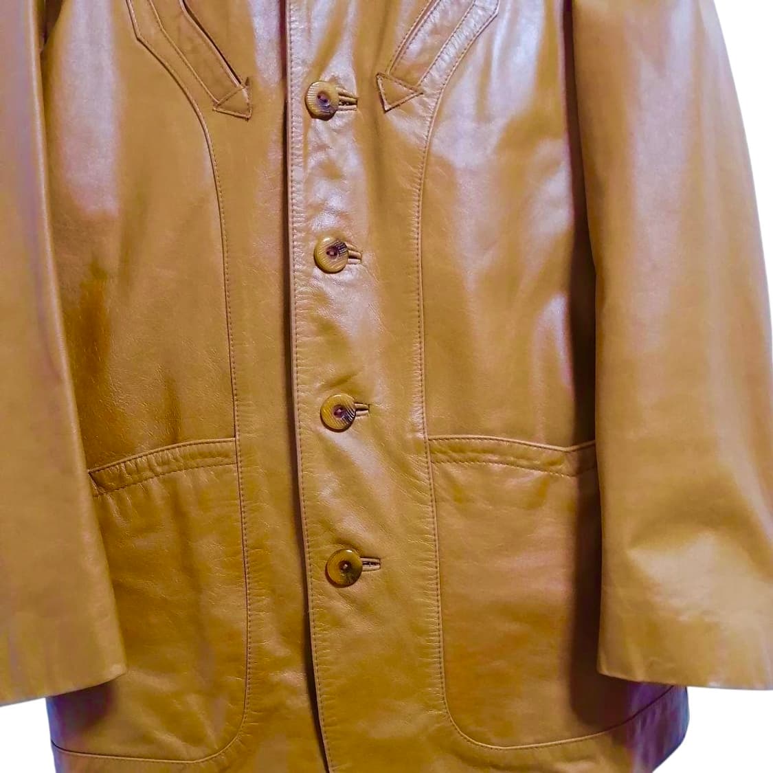 70s 카우 레더 웨스턴 자켓 상품이미지6