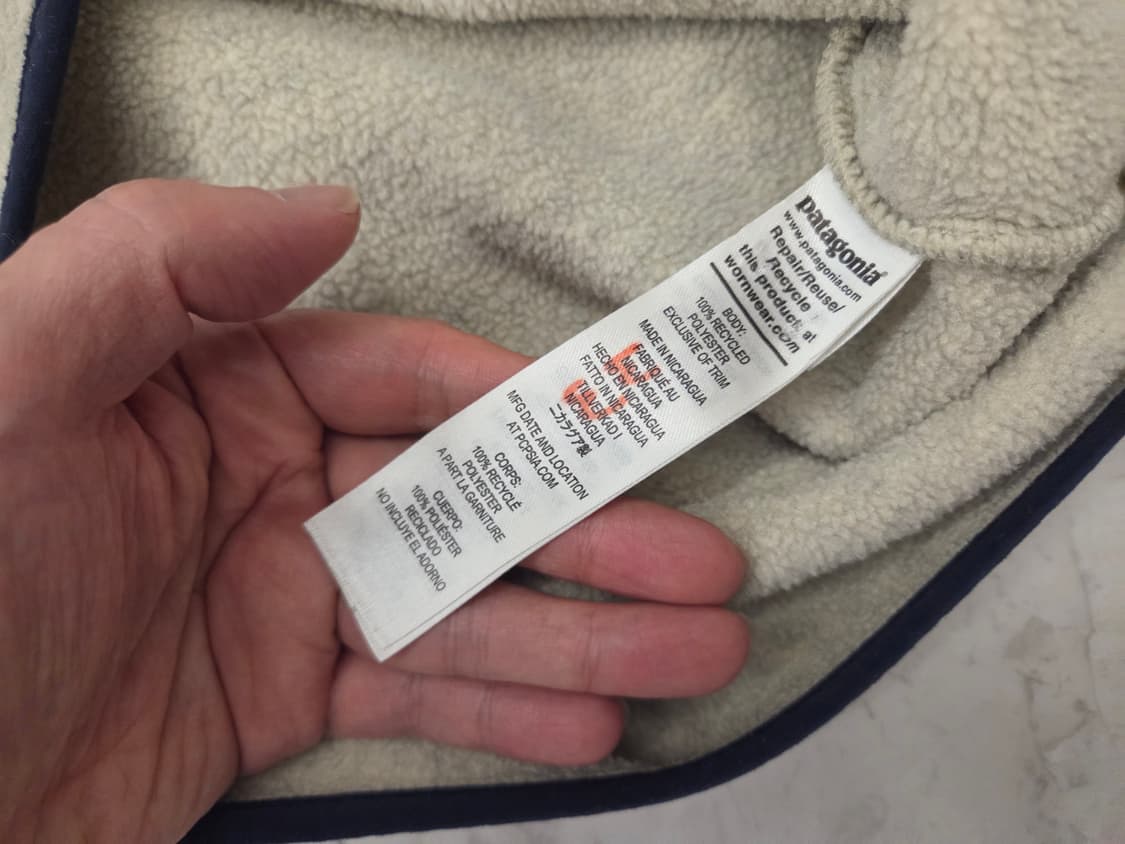 L 파타고니아 신칠라 22s 오트밀 스몰더블루 상품이미지3