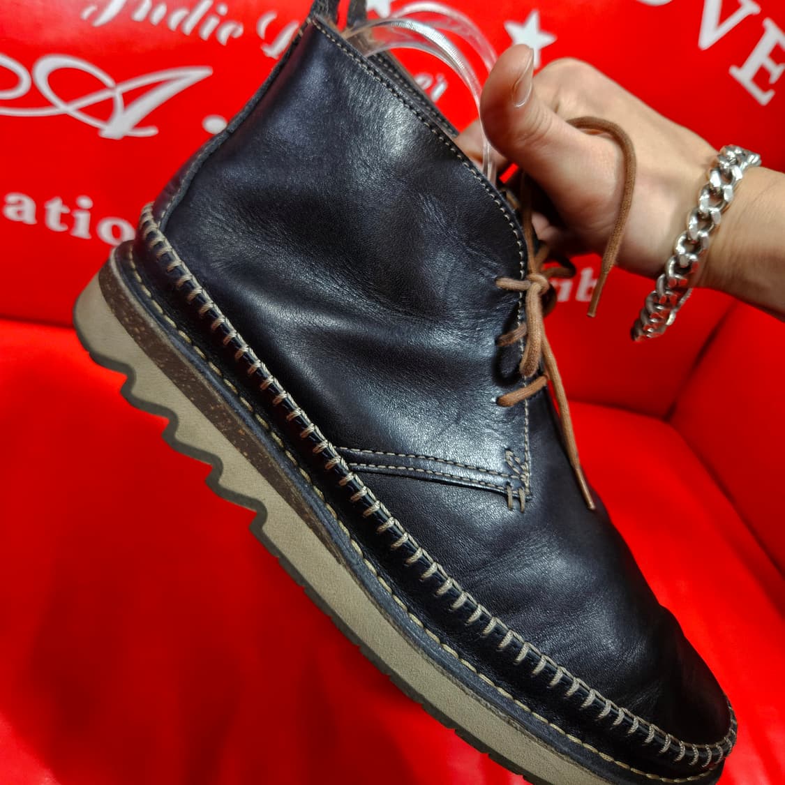 클락스(Clarks) 폴튼 탑 가죽 데저트화 270size 상품이미지4