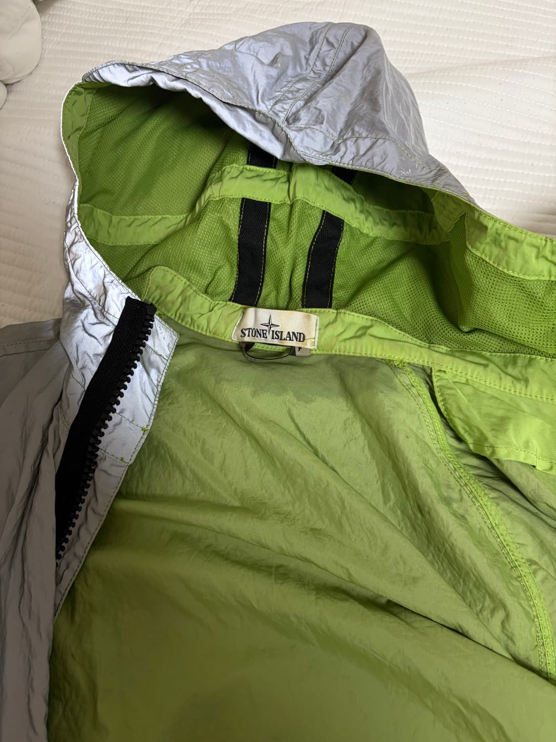 스톤아일랜드 리플렉티브 자켓 그린 상품이미지5