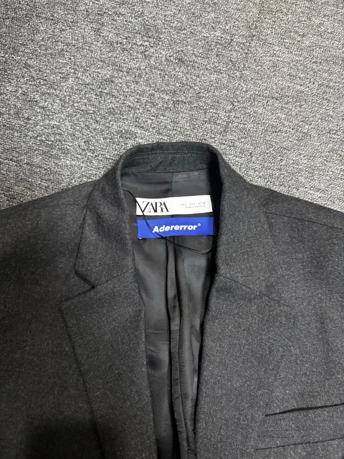 자라 아더에러 오버사이즈 율 블레이저 다크 그레이 L 상품이미지2