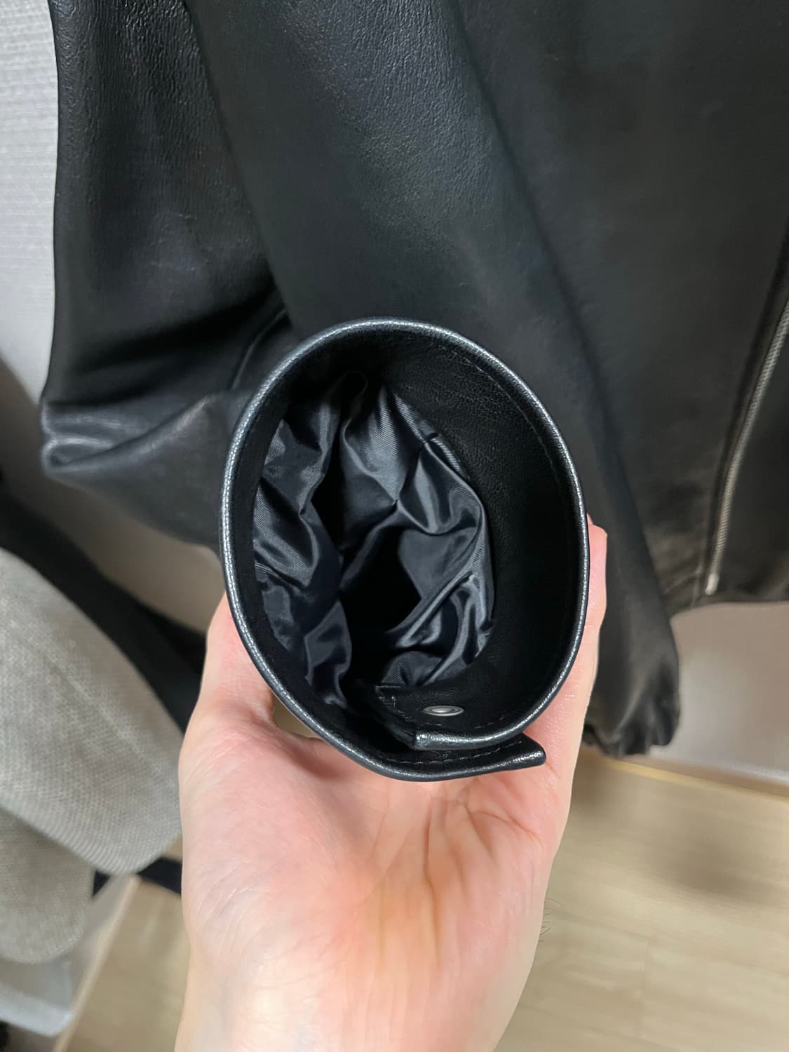 느와르라르메스 세미오버 가죽 자켓 50사이즈 상품이미지5