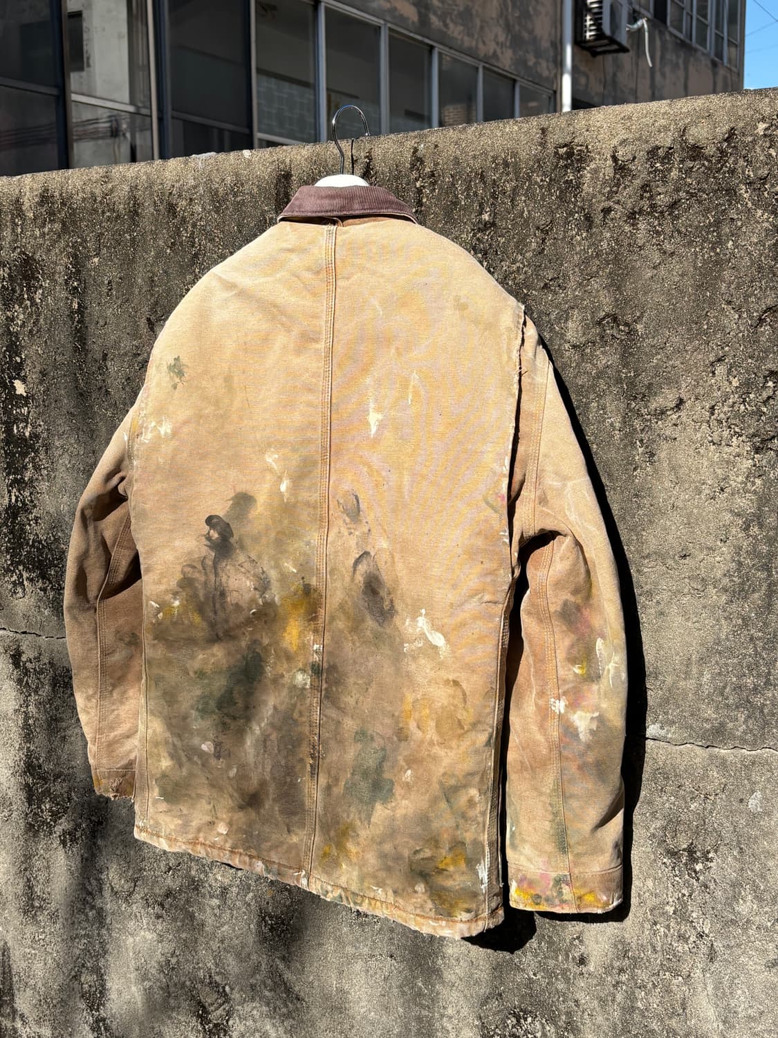 빈티지 칼하트 c26 디스트레스드 페인팅 자켓 상품이미지8