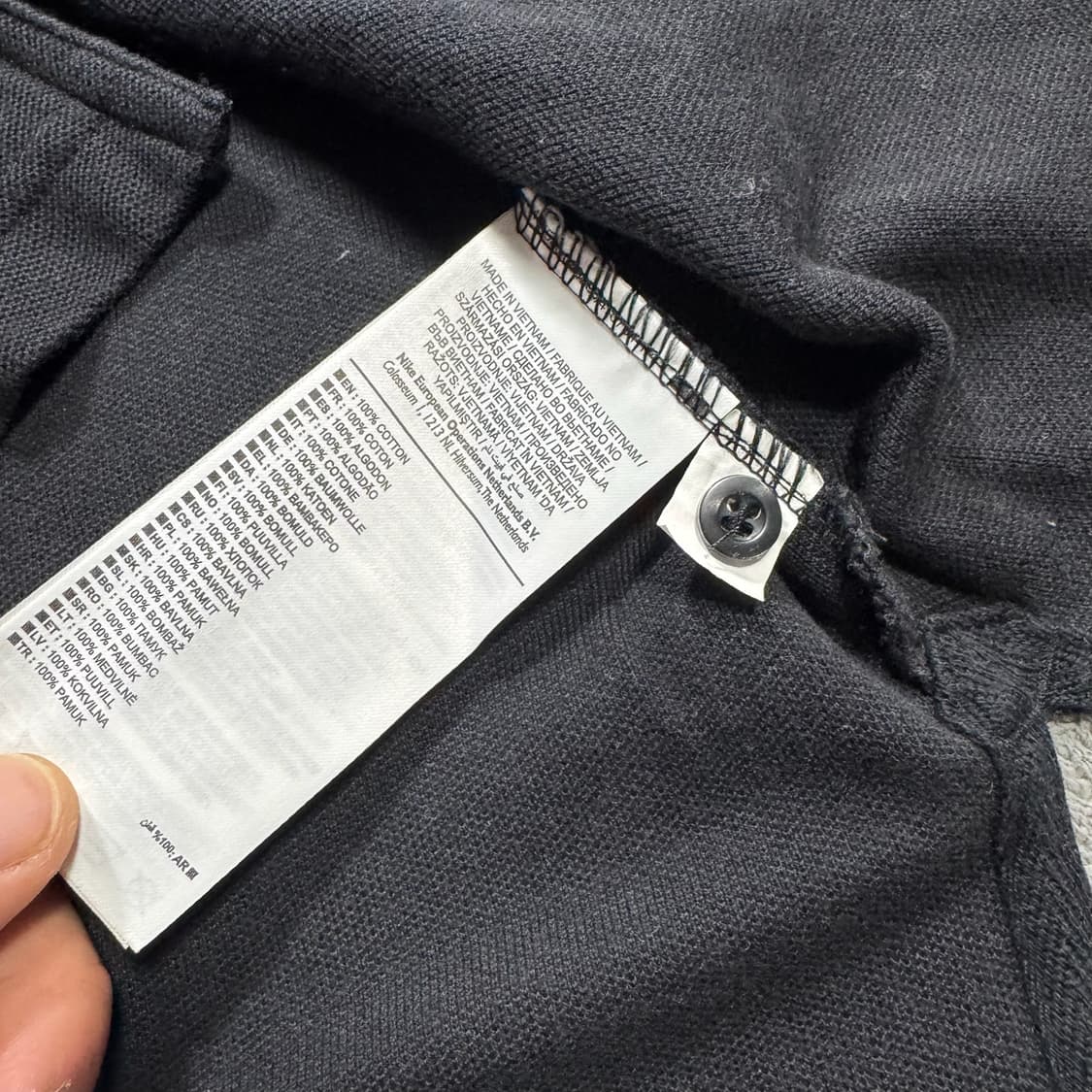나이키 스몰로고 블랙 카라티 반팔 상품이미지4