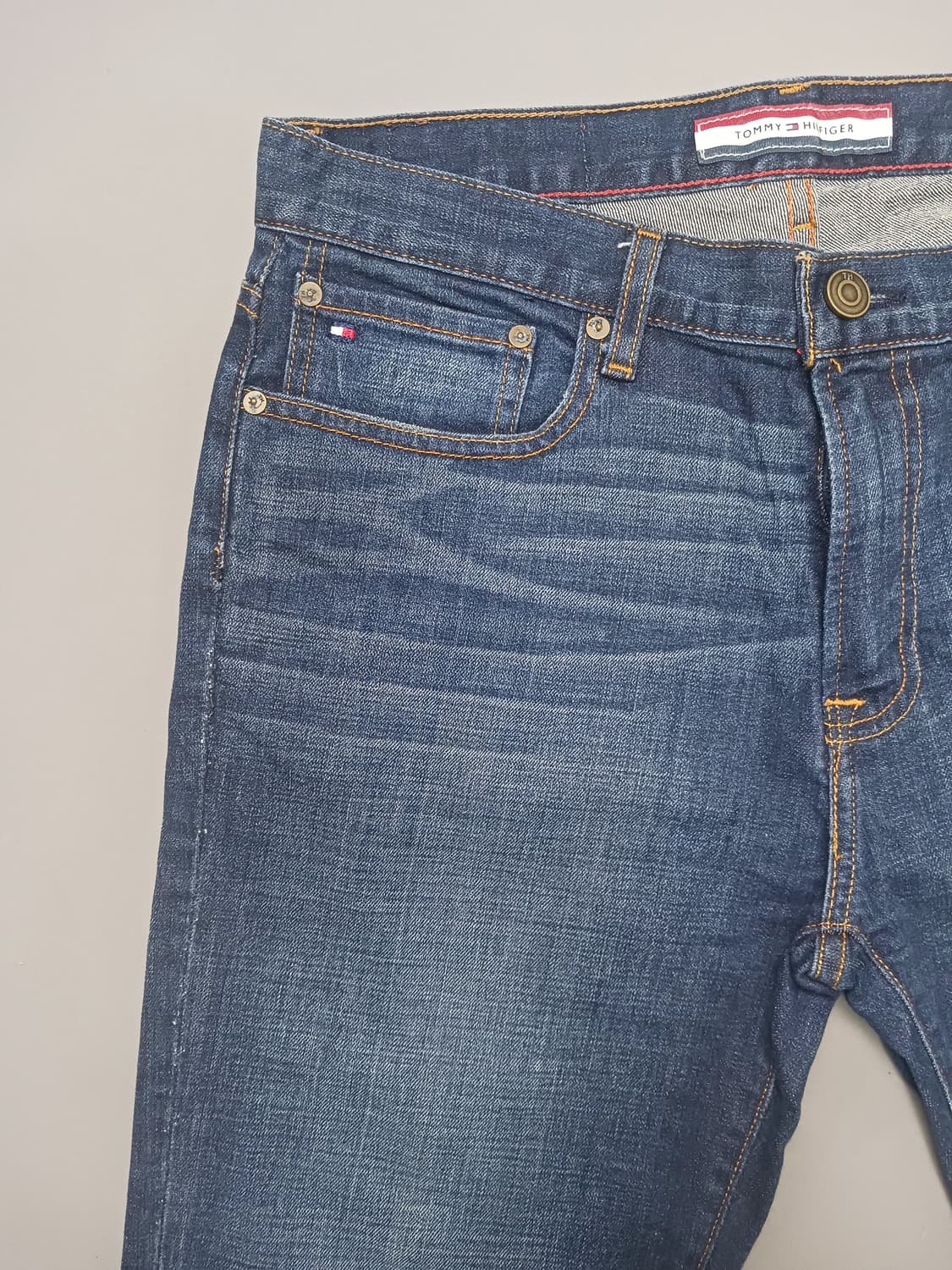 [33] 타미힐피거 진청 워싱 슬림진 청바지 상품이미지2