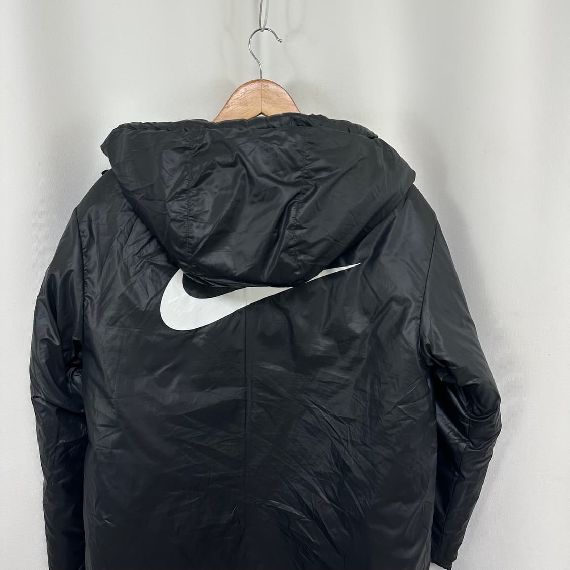 나이키 남자 가벼운 후드 패딩 점퍼 검정 XL(95)  WEO 상품이미지5