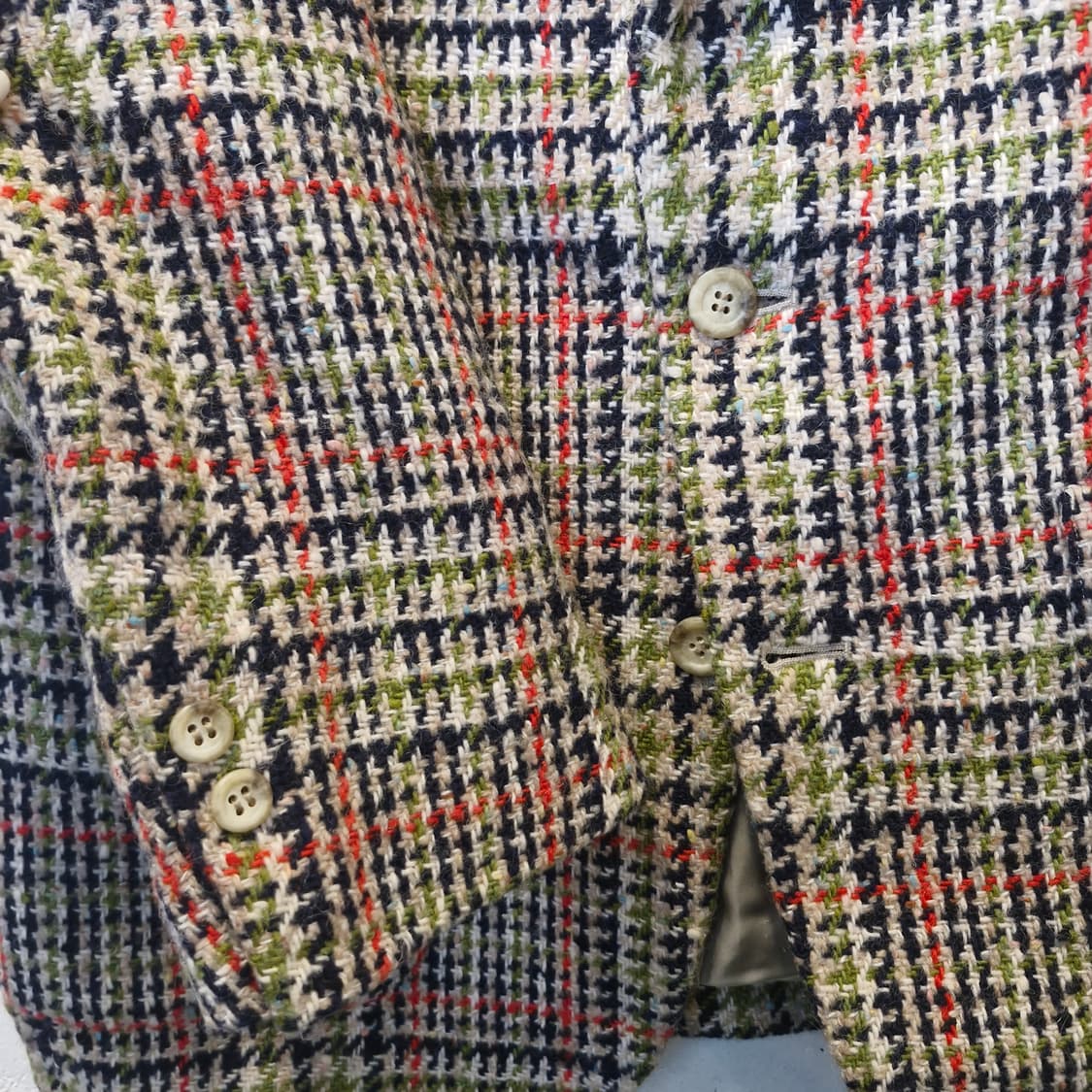 JPN 일본 빈티지 체크 모 블레이저 자켓  상품이미지2