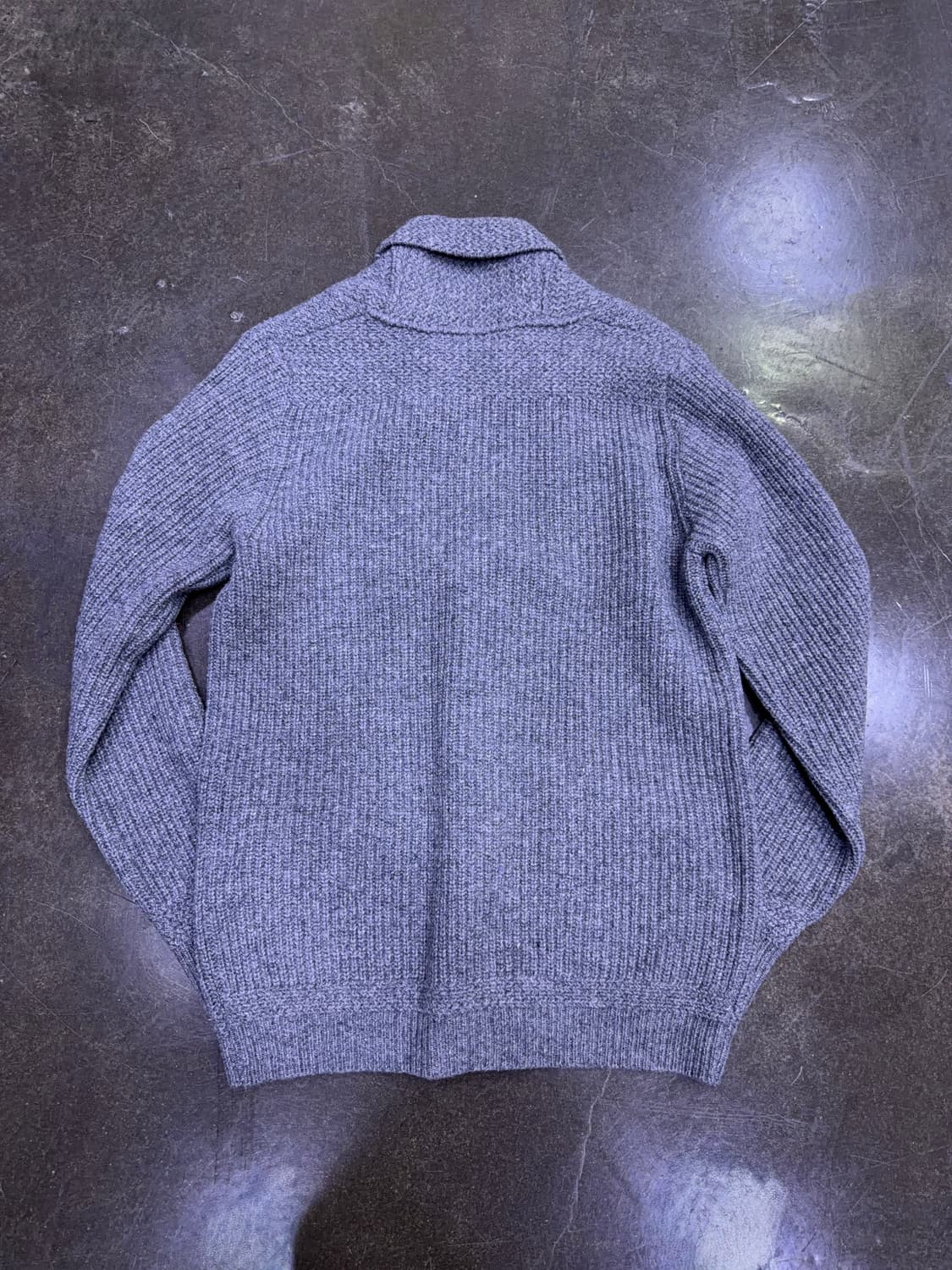 옐로우페이퍼 파슨스 클래식 숄카라 가디건 그레이 M 상품이미지2