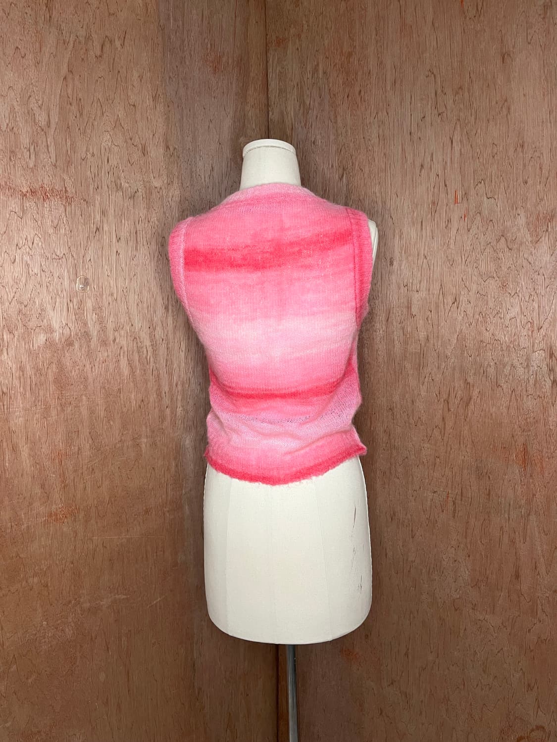 팔로마 울 핑크 그라데이션 모헤어 니트 베스트 상품이미지3