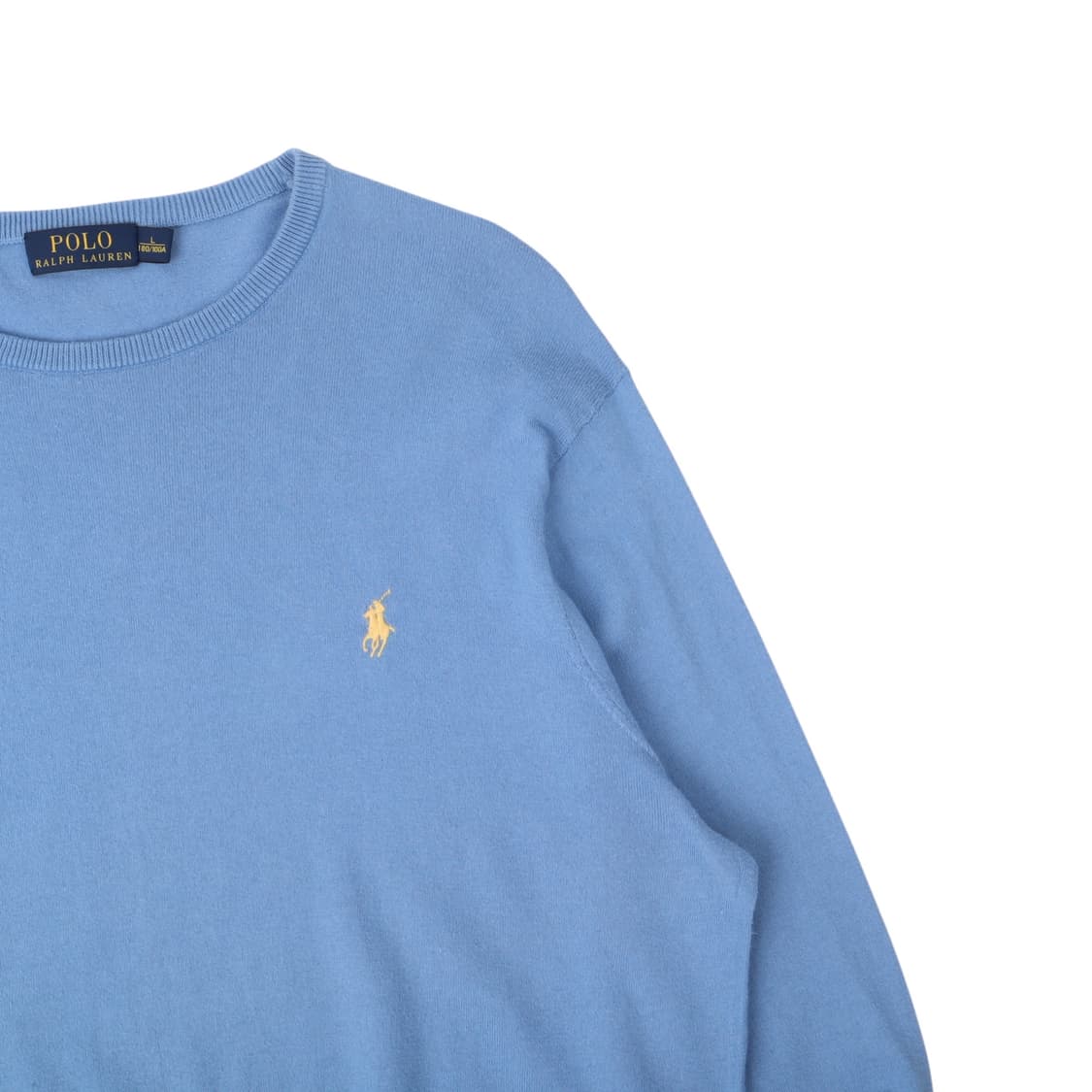 폴로 랄프로렌 라이트 블루 피마코튼 캐시미어 니트 상품이미지3