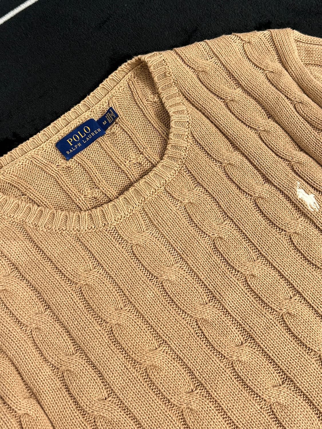 폴로 랄프로렌 브라운 케이블니트(m) 상품이미지4