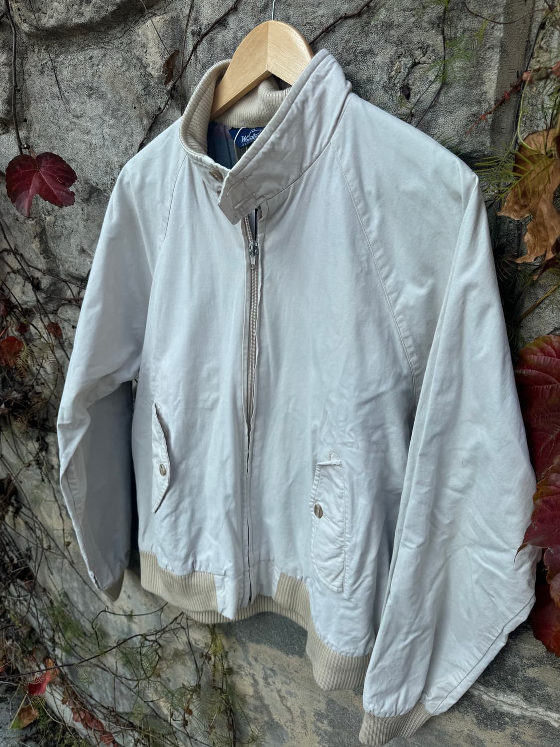 80s 울리치 usa 빈티지 바라쿠타 헤링턴 자켓 아이보리  상품이미지3