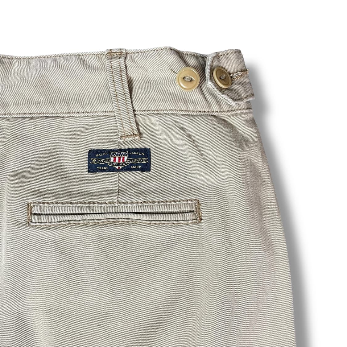 (30) 폴로진스 베이지 코튼 미니 스커트 26 상품이미지3