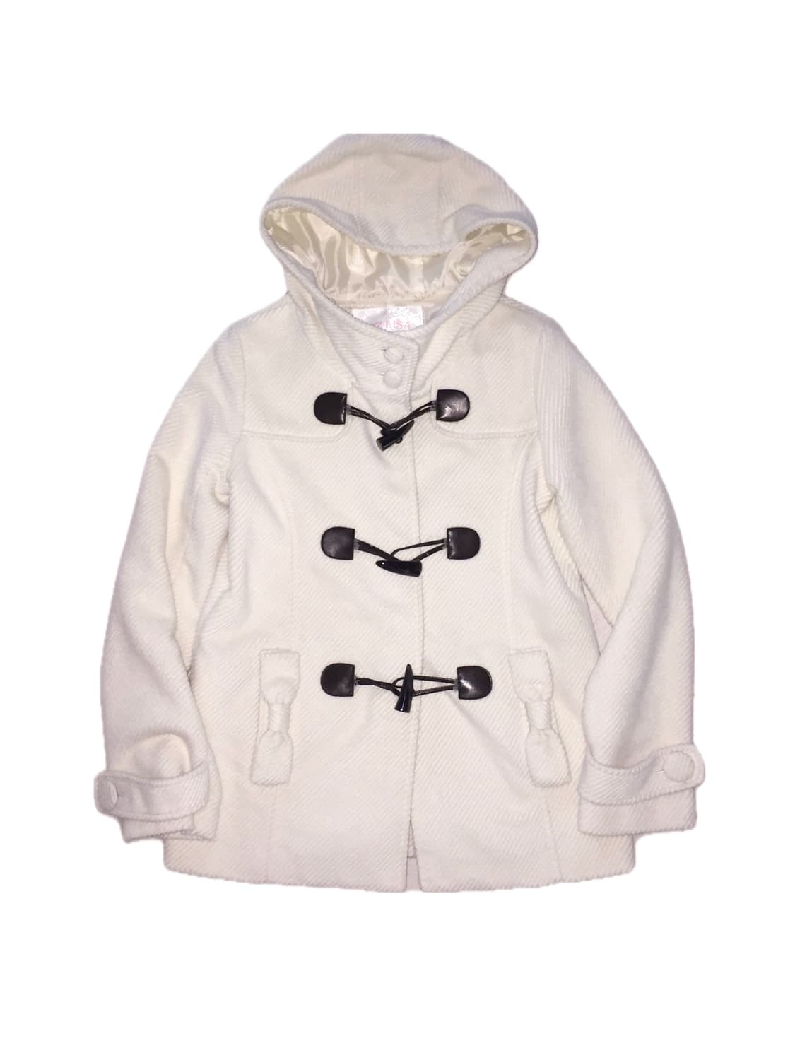 리즈리사 고전 라떼갸루 리본 더플코트 상품이미지2