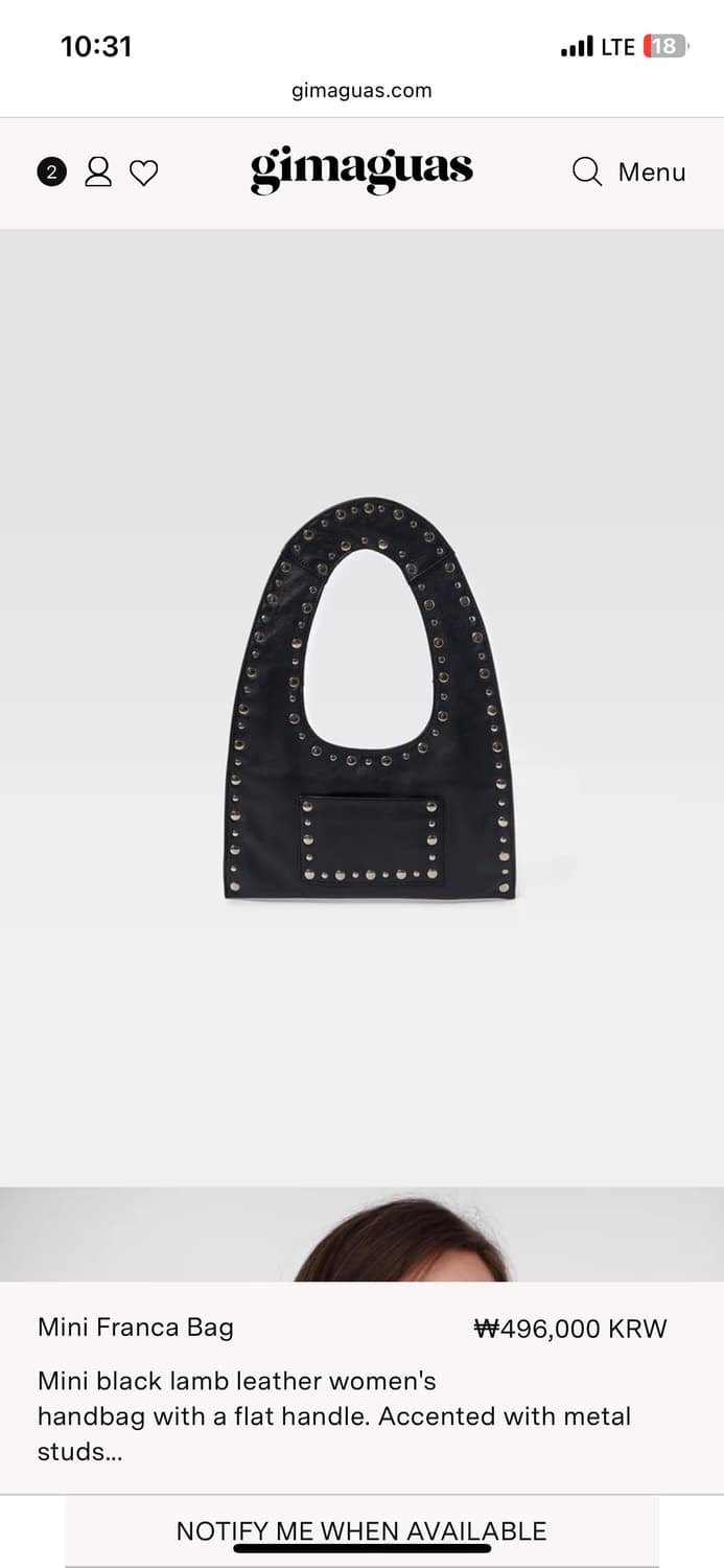 gimaguas Mini Franca Bag 기마구아스 미니 프랑카 백 상품이미지3