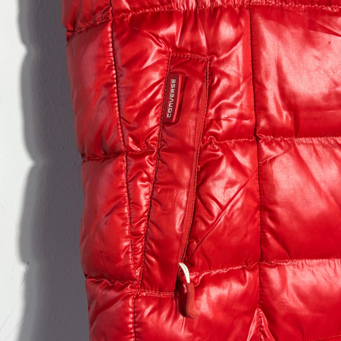 컨버스 빈티지 레드 패딩 베스트 (무료배송) 상품이미지3