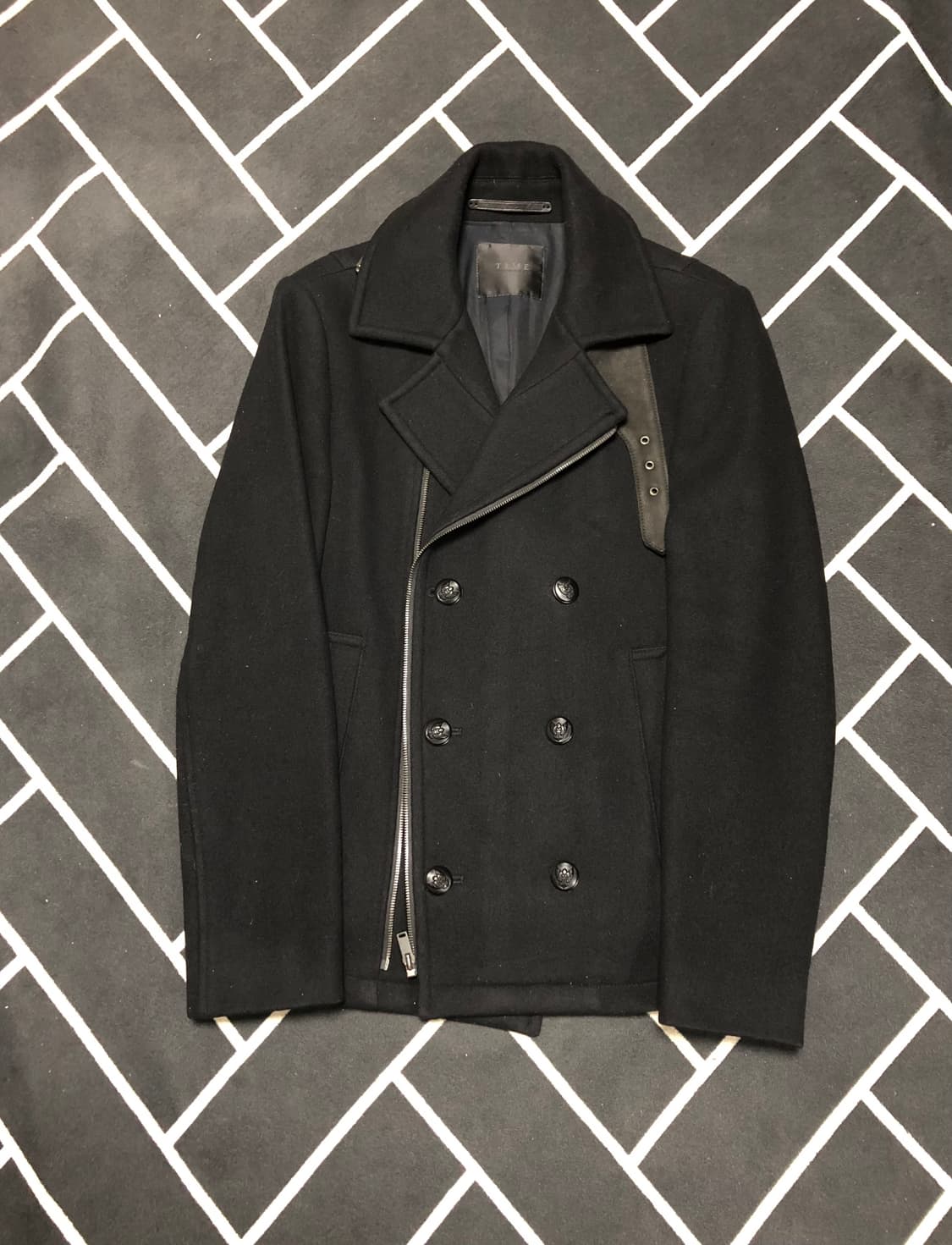 타임옴므 리얼가죽 라이더 무스탕 코트/몽클레어 스톤아일랜드 니트패딩톰포드 상품이미지1