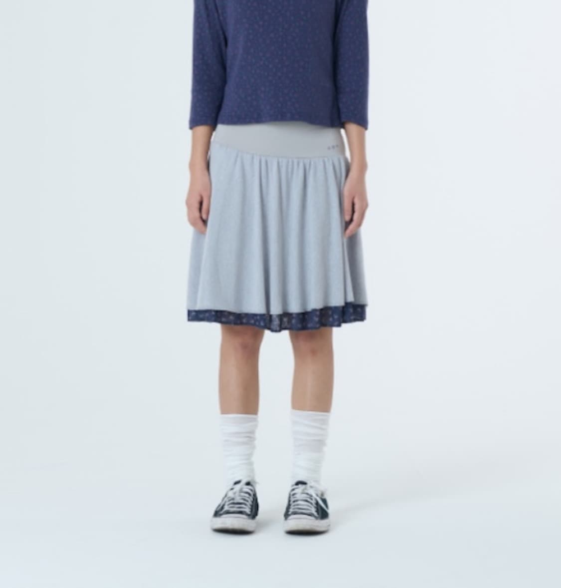 aeae LAYERED SKIRT [GREY] 레이어드 스커트 새상품 상품이미지2