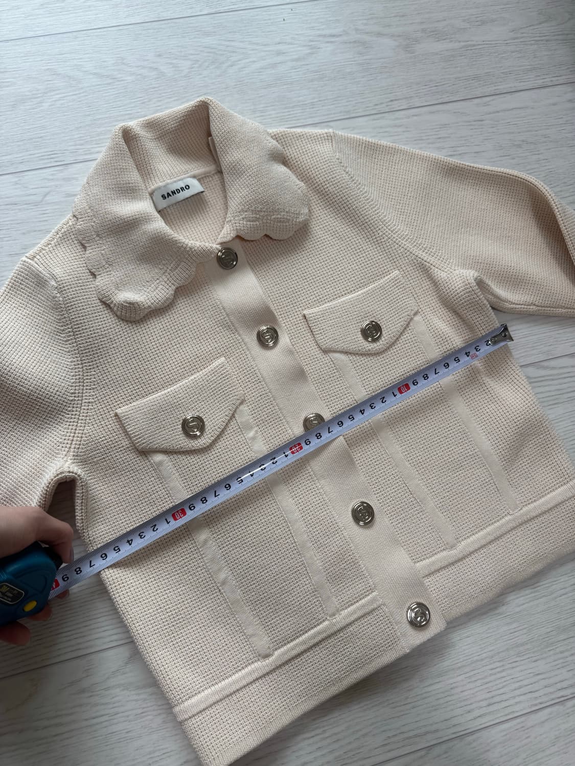 산드로 와플 가디건 0사이즈 상품이미지4