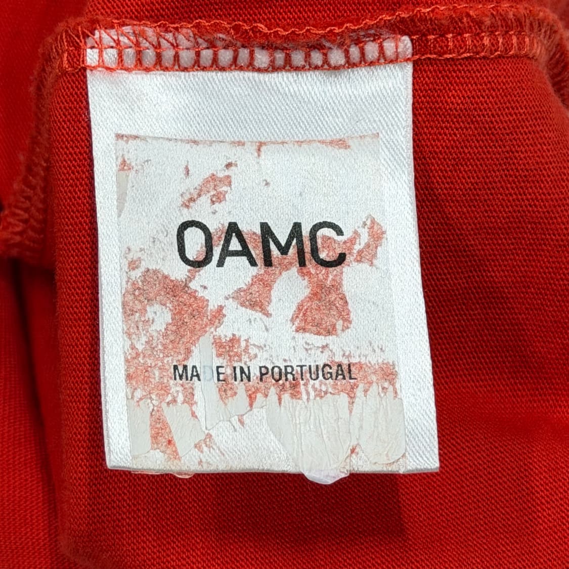 OAMC 오에이엠씨 반팔티 레드 S 상품이미지5