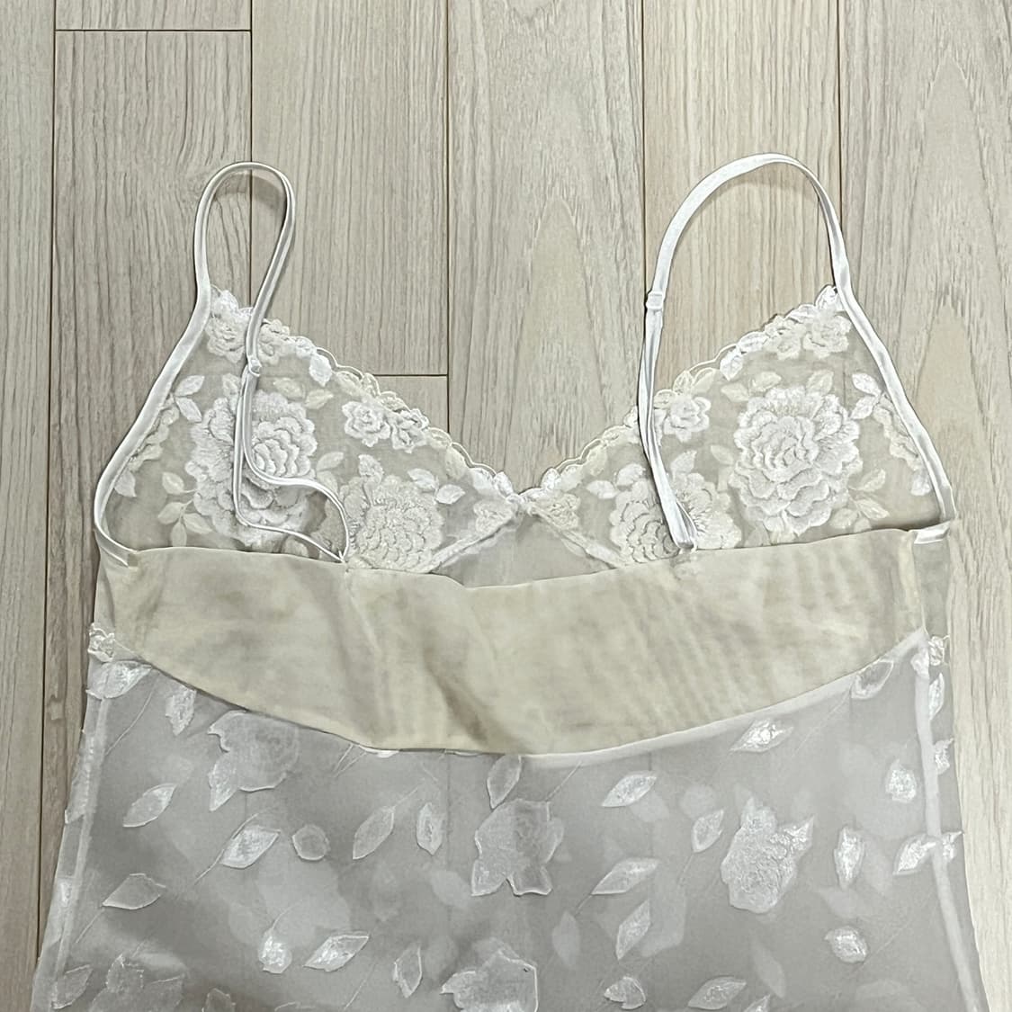 시스루 로즈 슬립 원피스 상품이미지4