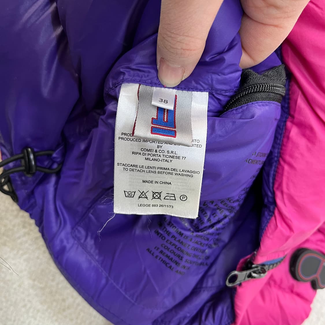 38 AI라이더스 고글 후드 패딩 0310M 상품이미지3