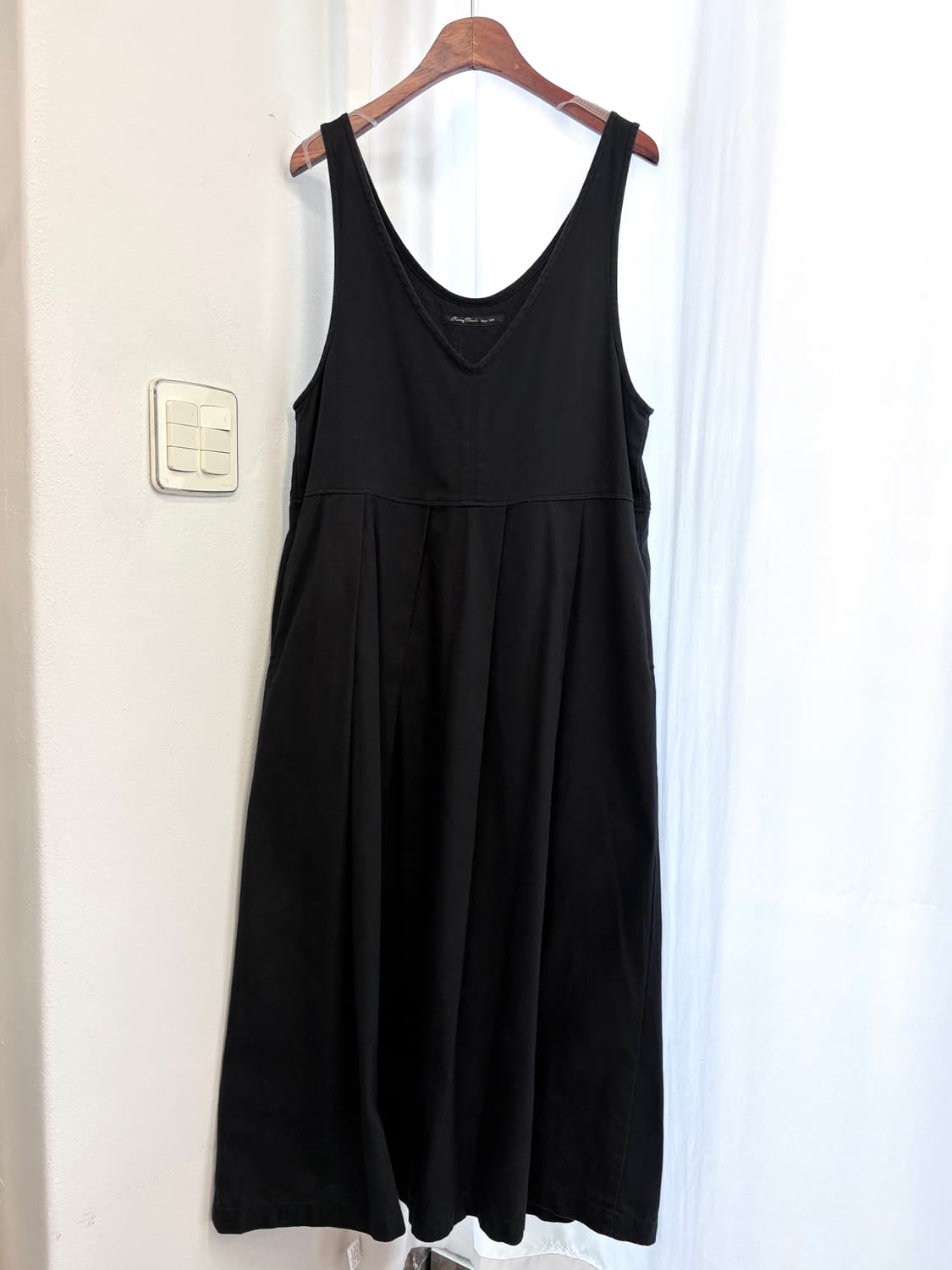 sunny clouds 헤링본 블랙 멜빵 원피스 JPN 상품이미지1