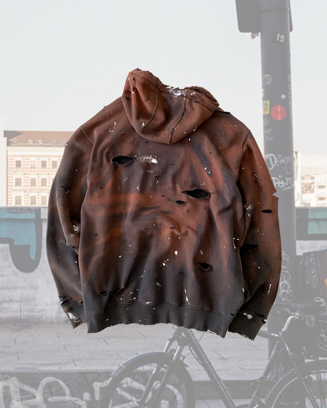 칼하트 디스트로이드 페인팅 후드티 상품이미지2