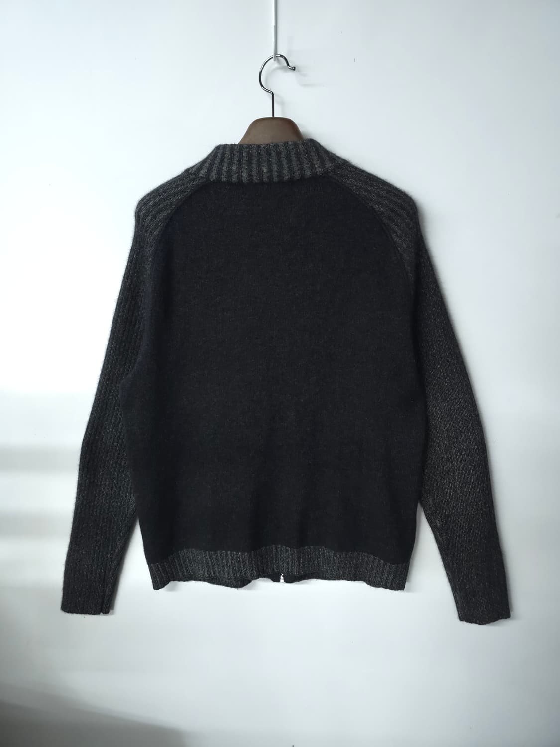 메리노밍크 배색 니트집업(남성100) 상품이미지8