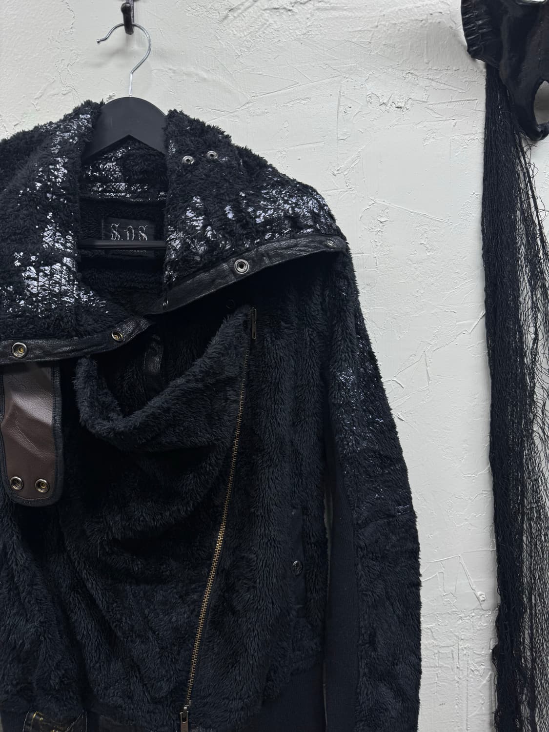 Naoto seven 00s archive asymmetry fur ja 상품이미지4