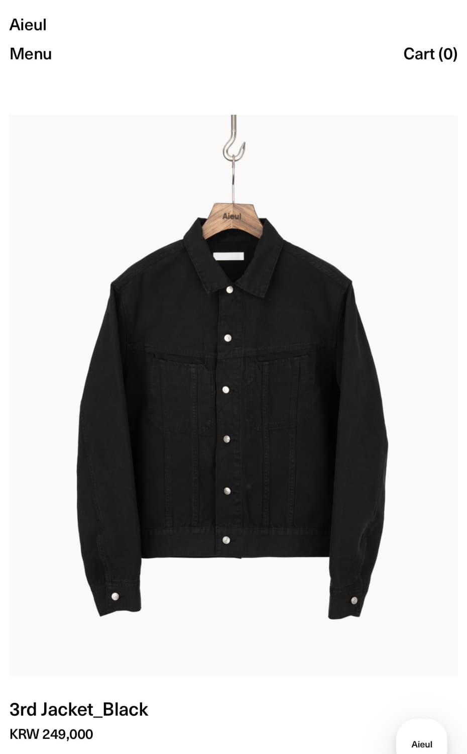 아이엘 3rd Jacket_Black 상품이미지3