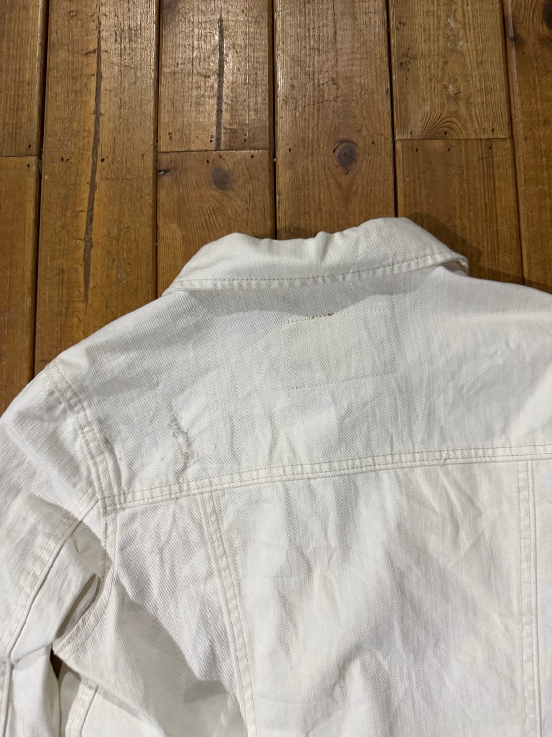 아이보리 데님자켓 상품이미지5