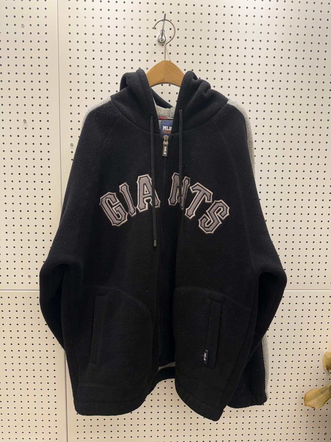 MLB 자이언츠 빅스펠아웃 박시 후리스 후드 집업 U157 상품이미지2