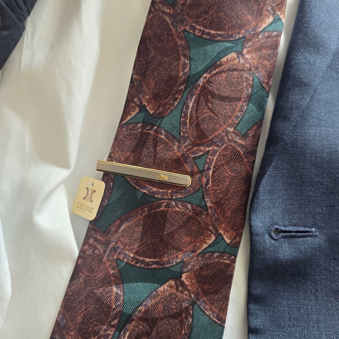 CELINE 셀린느 정품 명품넥타이핀 5cm A+등급 J6
 상품이미지10