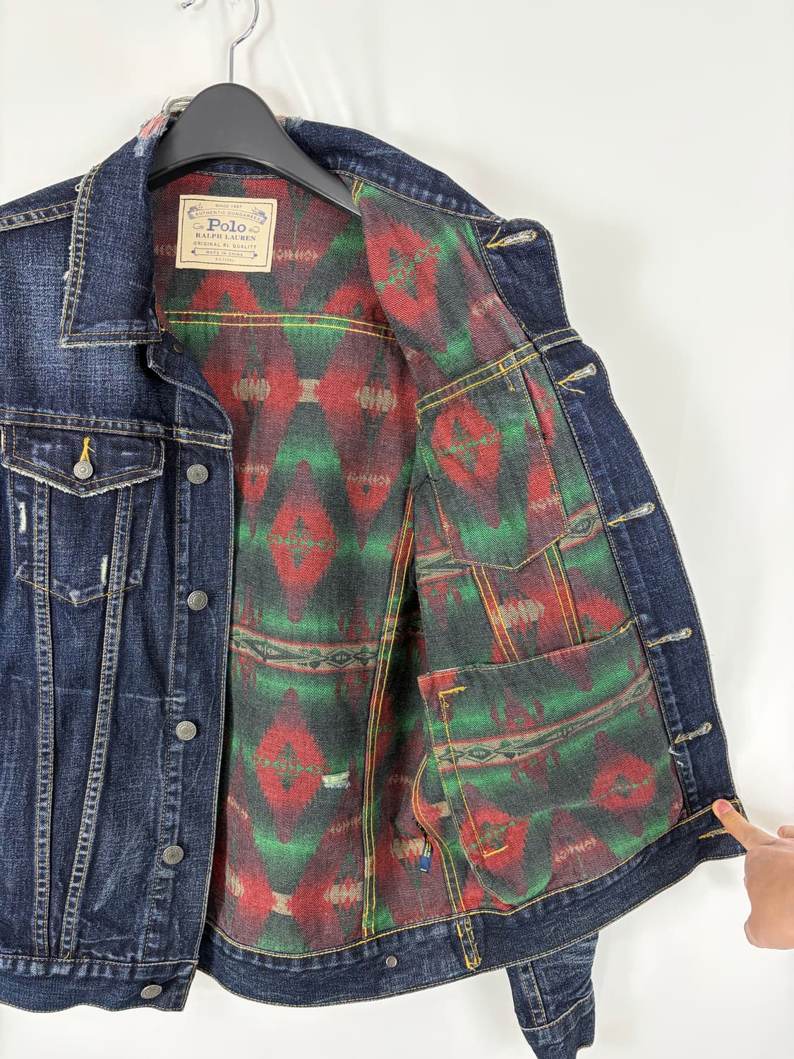 a115) 폴로랄프로렌 빈티지 페이디드 청자켓 상품이미지7
