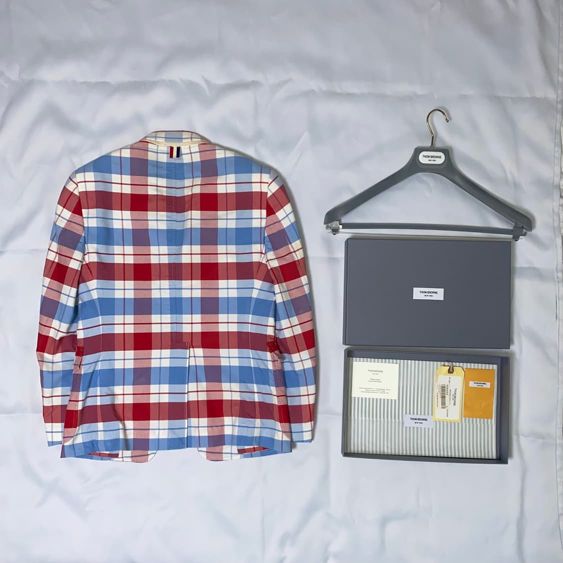 톰브라운 2011 런웨이 타탄 체크 논파이핑 자켓 상품이미지4