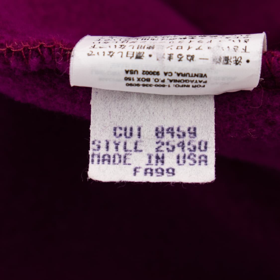 99FW 파타고니아 신칠라 스냅-T 퍼플/그레이 USA 상품이미지7