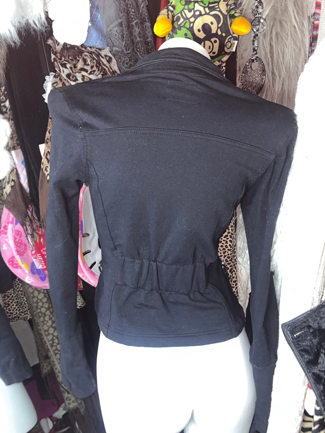 y2k 핀터깔 롱슬립 블랙 자켓 상품이미지3