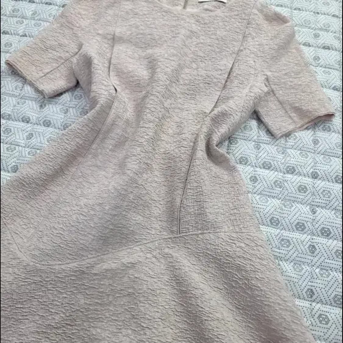 MINE 마인 연핑크 트위드 미니 원피스 ~55 상품이미지6