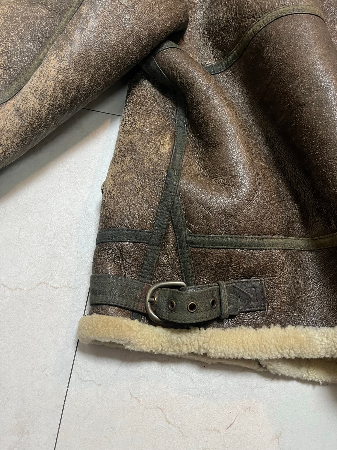 90s B-3 양가죽 무스탕 xl 상품이미지6