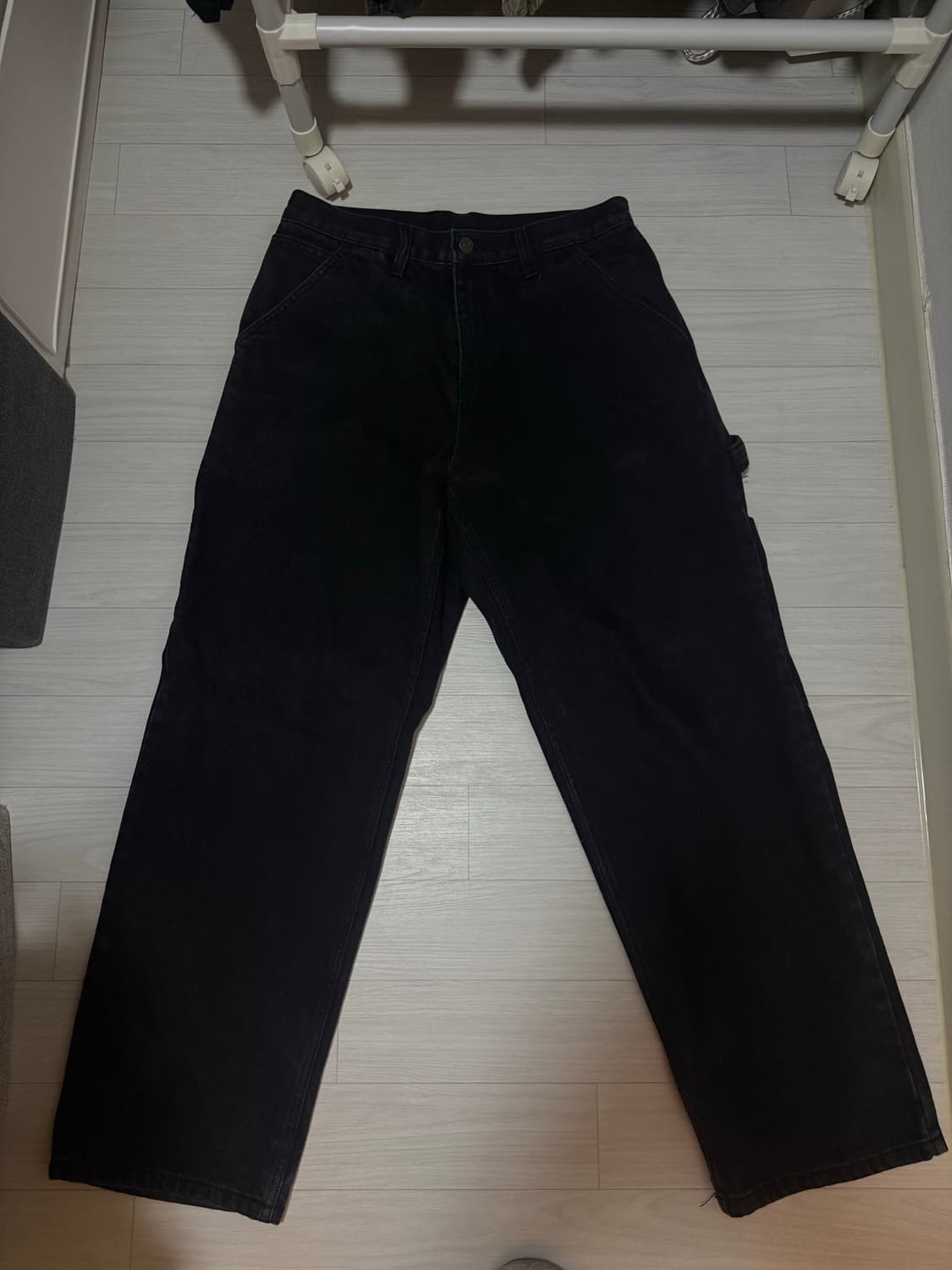 위캔더스 W DENIM WORK PANTS (BLACK) M 상품이미지3