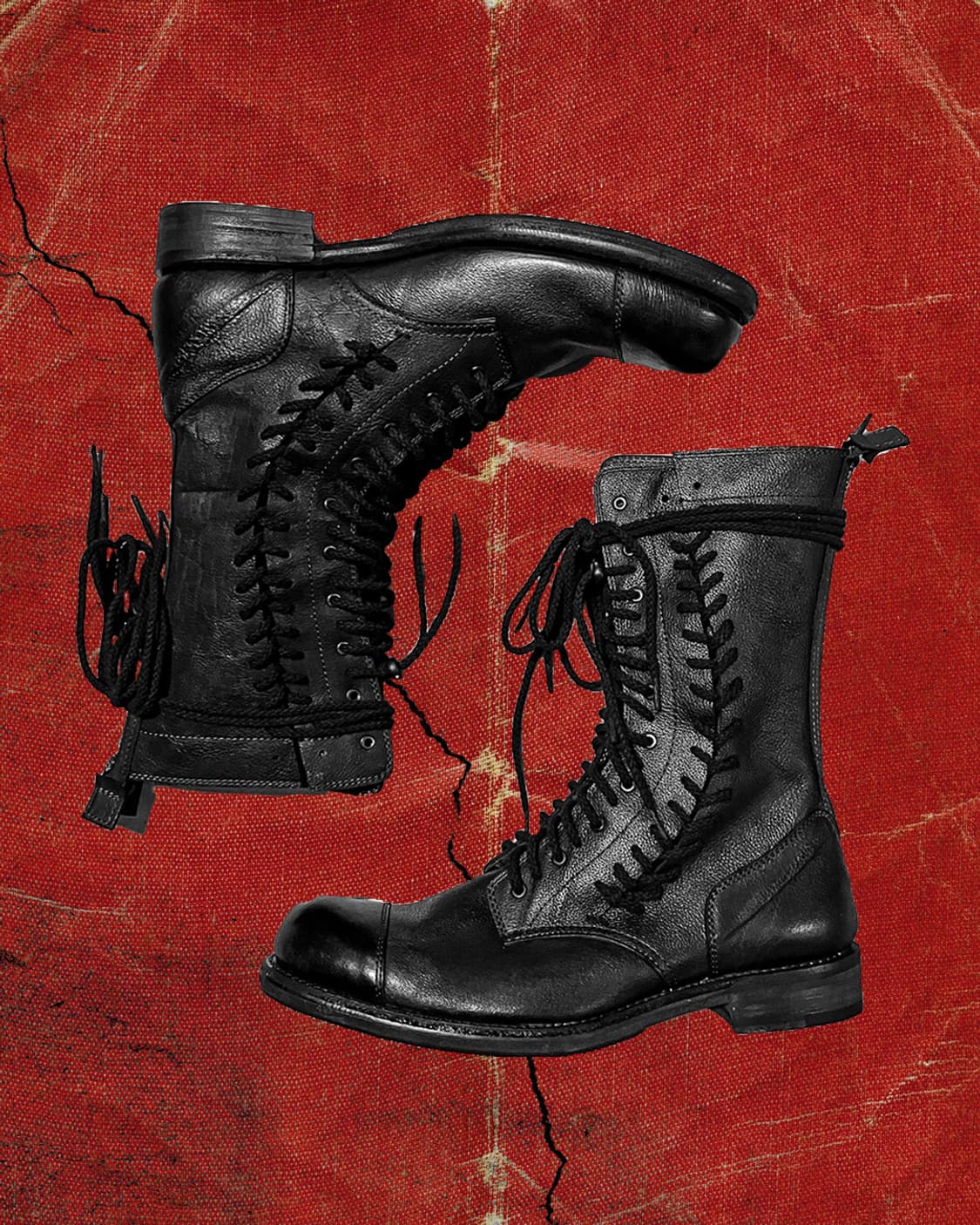 Hiromu takahara 로엔 트리플 레이스업 컴뱃 부츠  270 상품이미지1