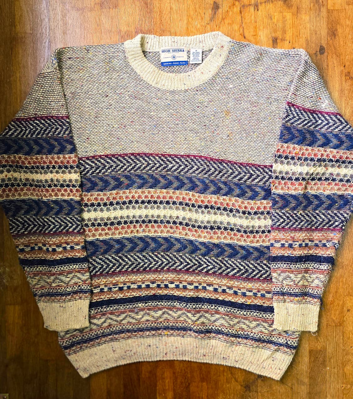 텍스처가 이쁜 빈티지 니트 Made In HongKong 상품이미지1