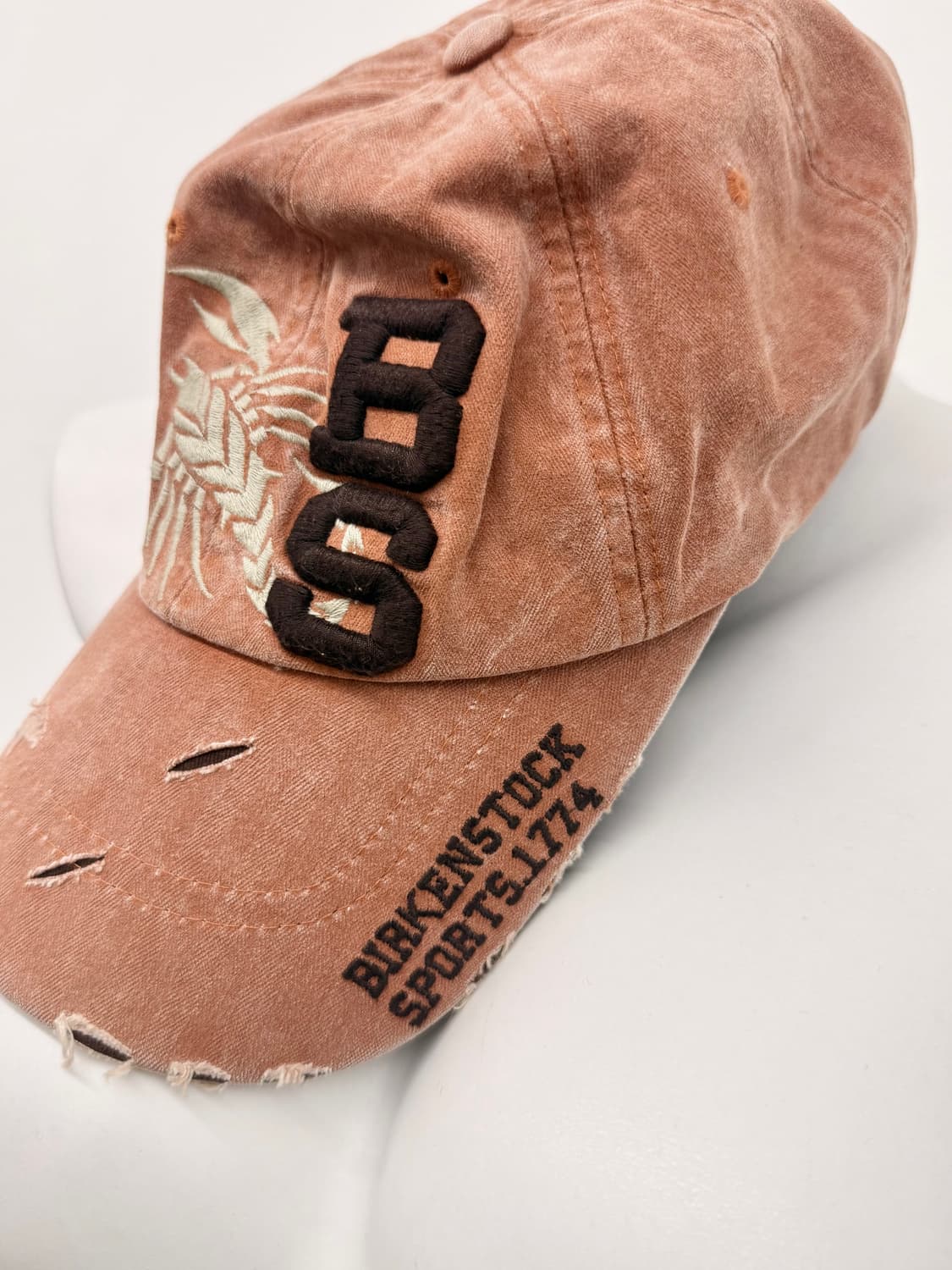 y2k 전갈 자수 데미지 캡 상품이미지4