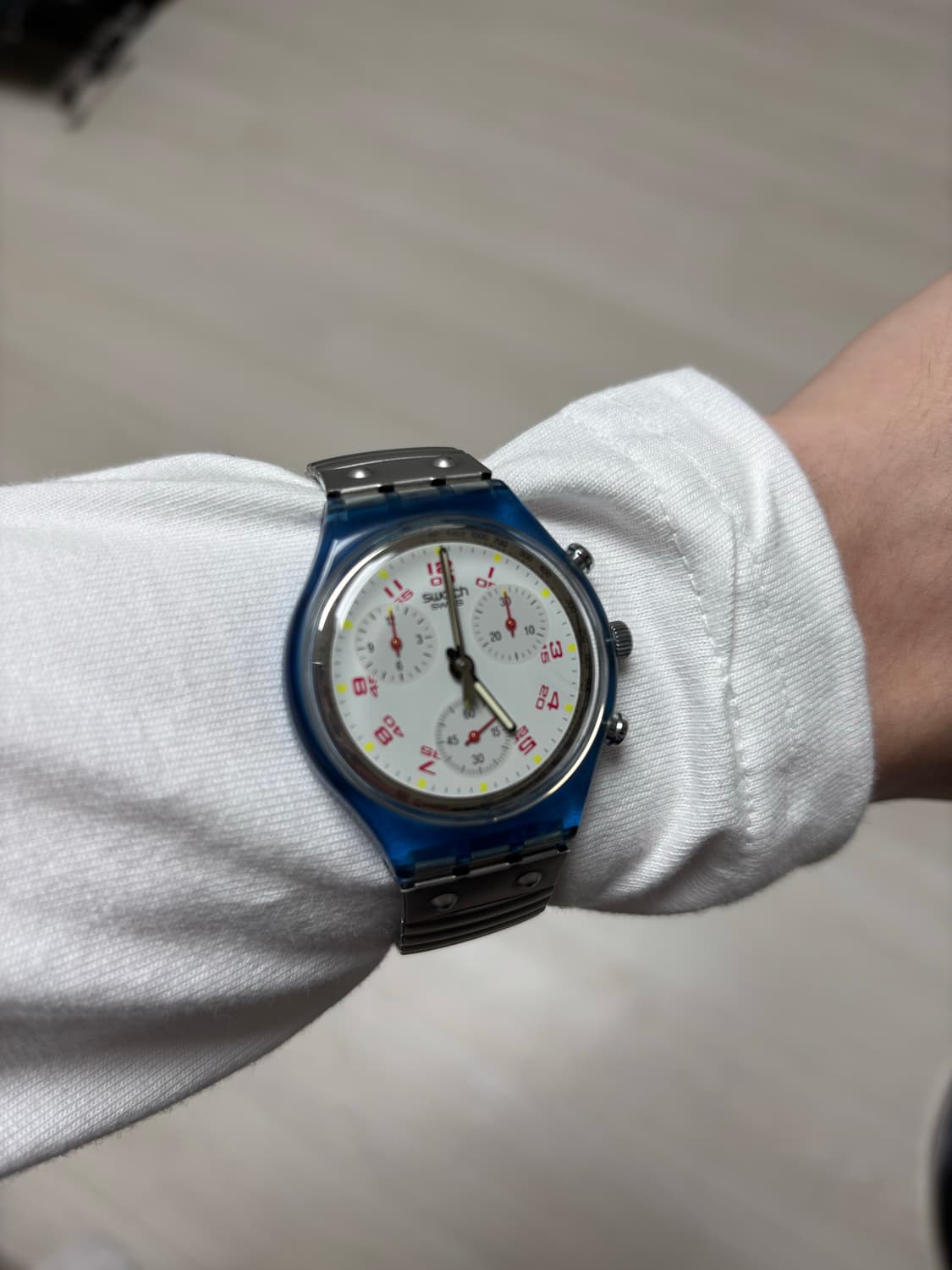 빈티지 스와치 크로노그래프 시계 91년판 상품이미지2